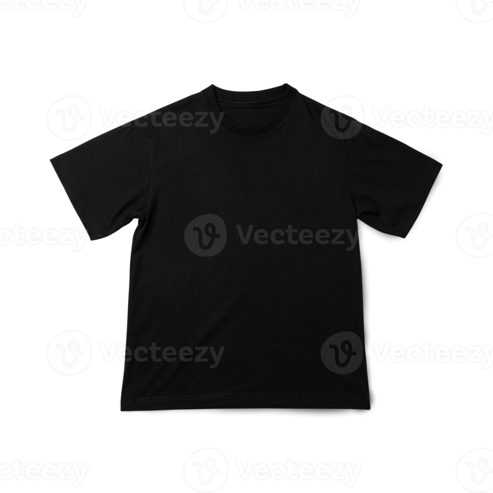 Black Oversize T shirt mockup, Realistic t-shirt png