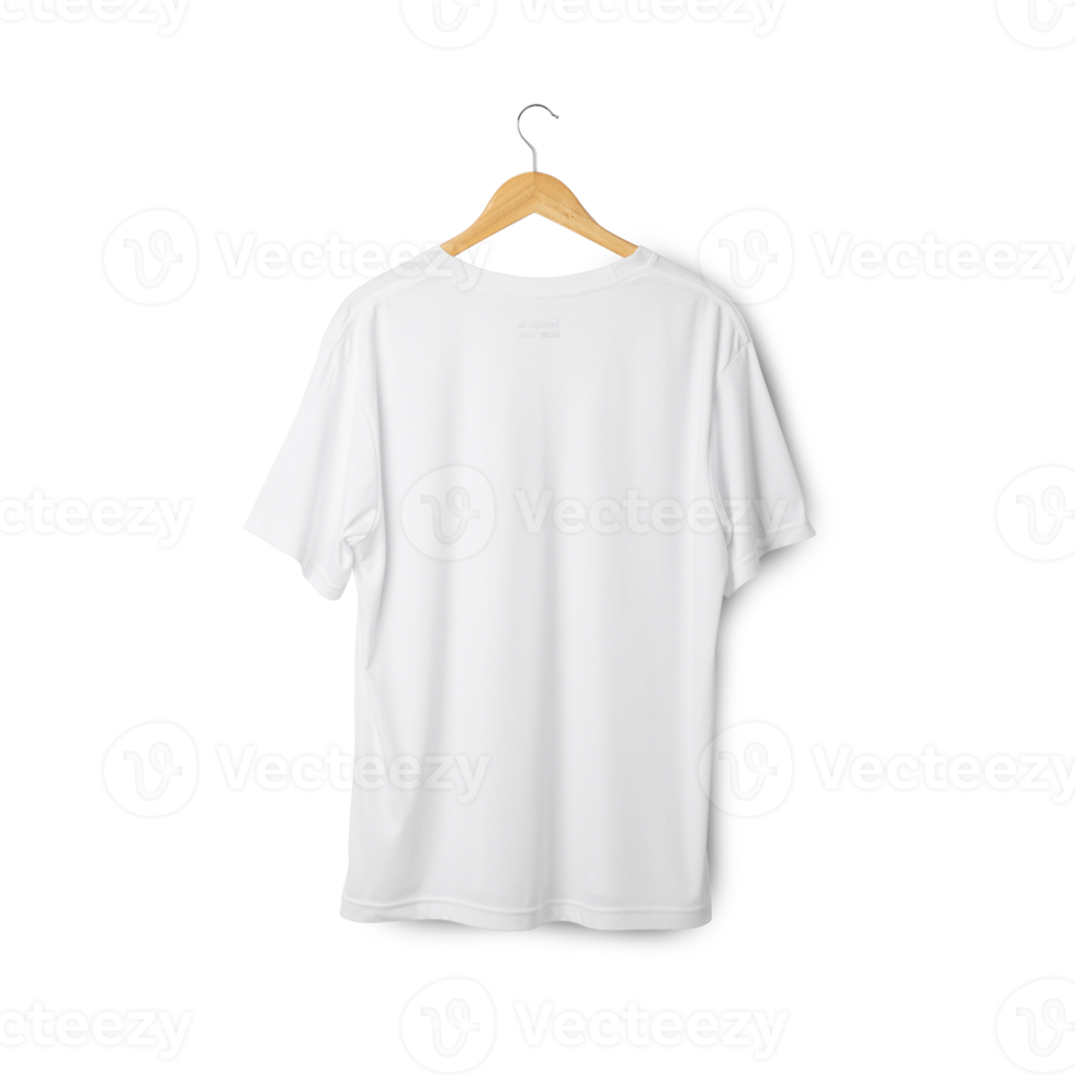 White T shirt mockup hanging, Realistic t-shirt png