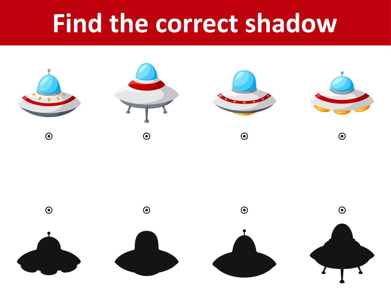 Find the correct shadow spaceship among differences vector
