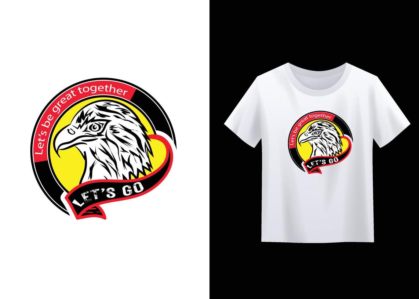 Vector Eagle T-shirt design template
