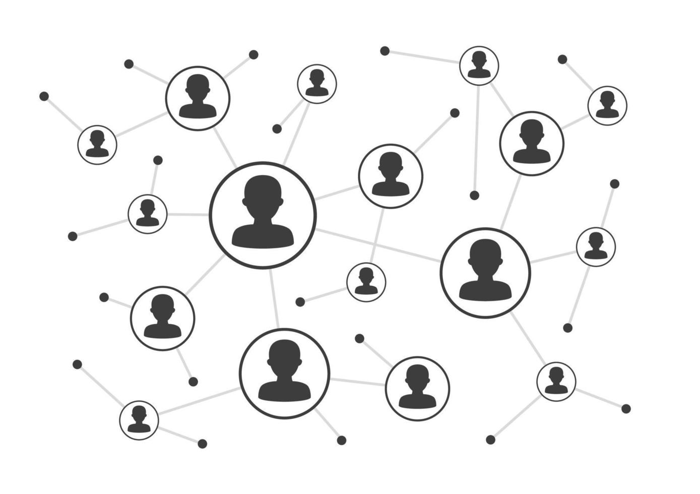 People network icon vector