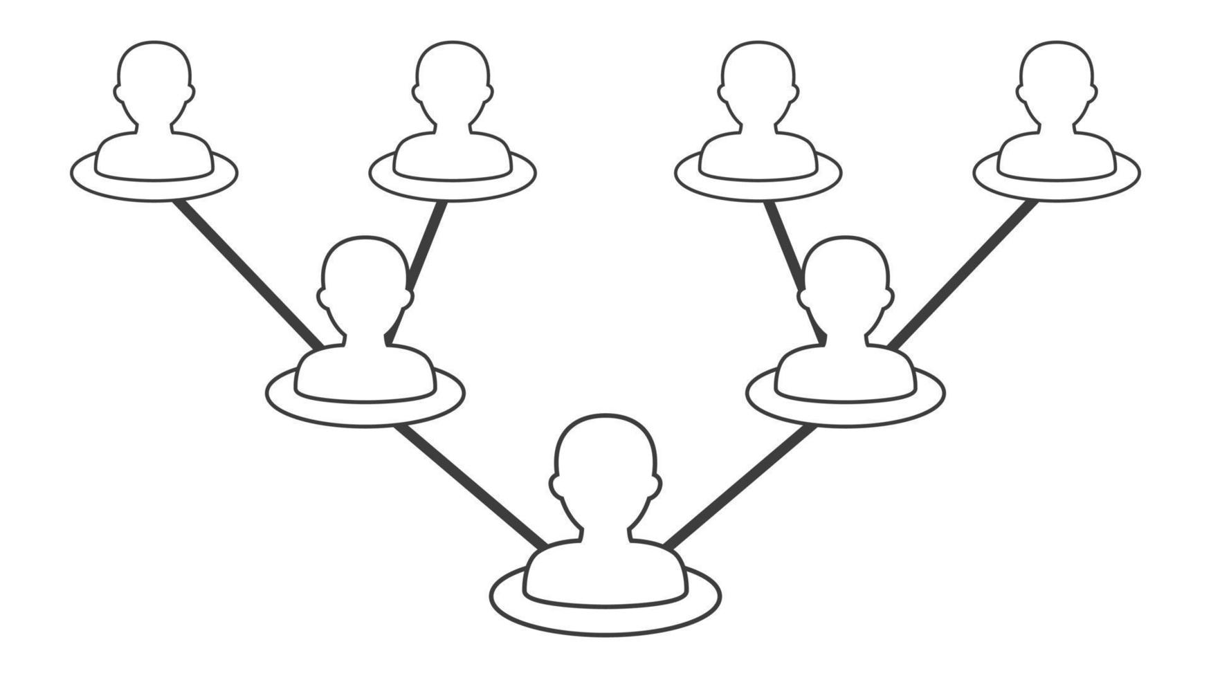 People network icon vector