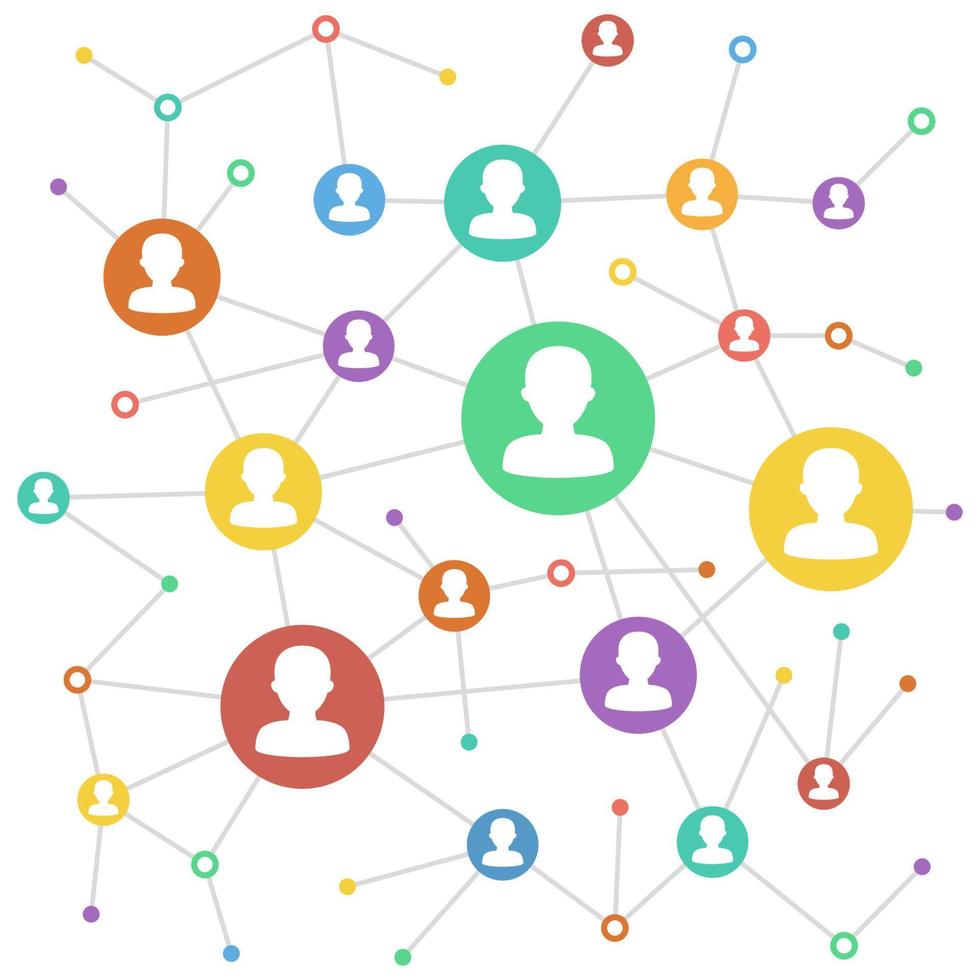 People network icon vector
