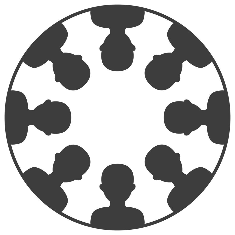 People network icon vector