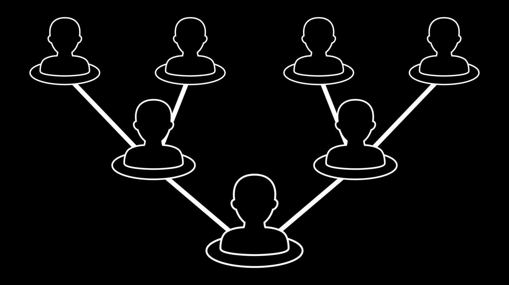 People network icon vector