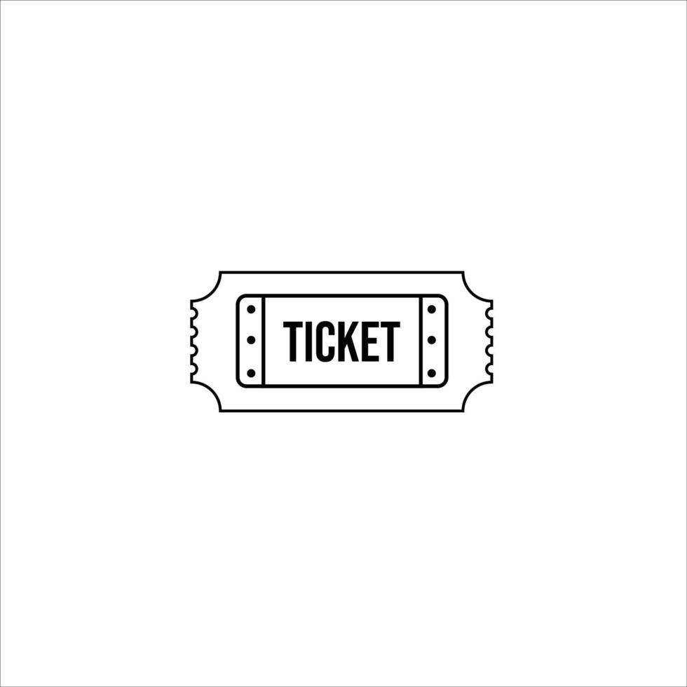 set of ticket for sale black and white isolated icon vector