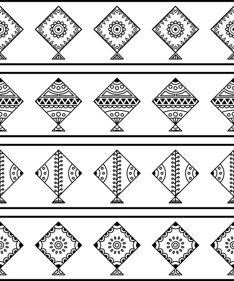 Set of kites outline icon vector
