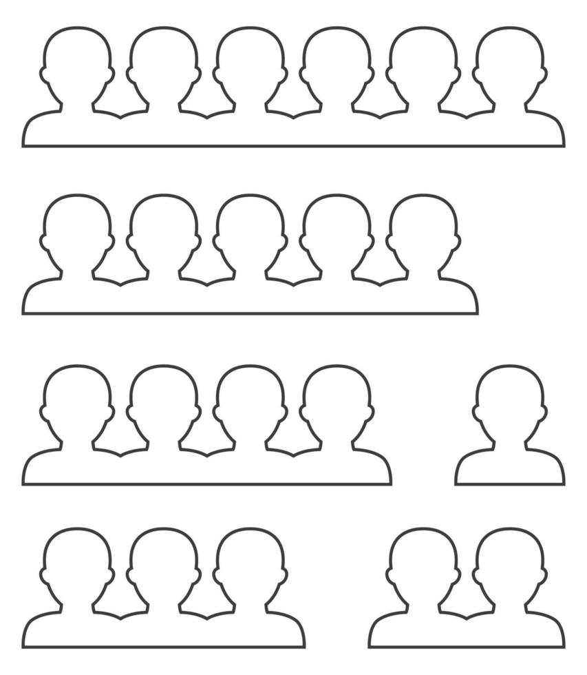 People network icon vector