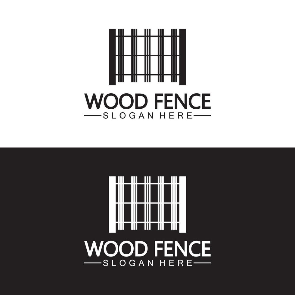 Fence icon vector logo template