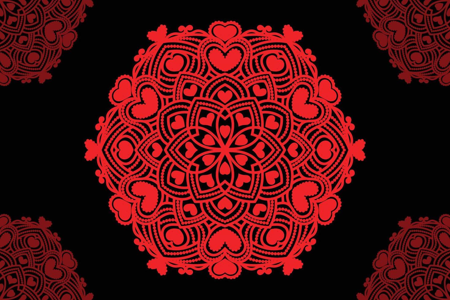 Ornamental round ornament. Lace pattern. Mandala  Background Design. vector