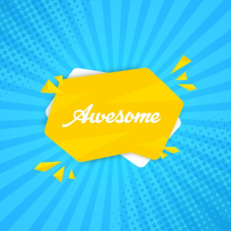 retro comic background with halftone effect banner disgnborder vector illustration