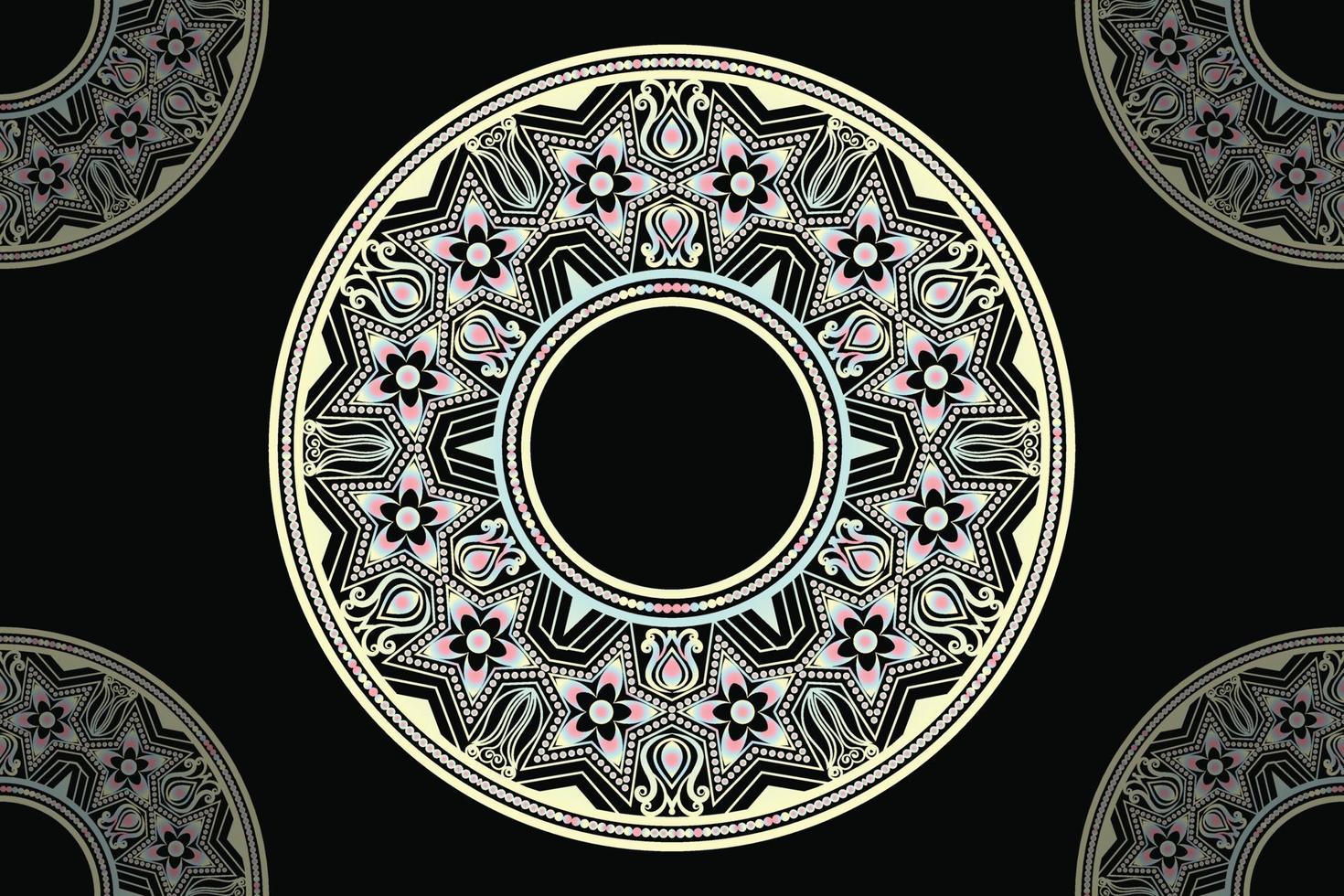 Ornamental round ornament. Lace pattern. Mandala  Background Design. vector