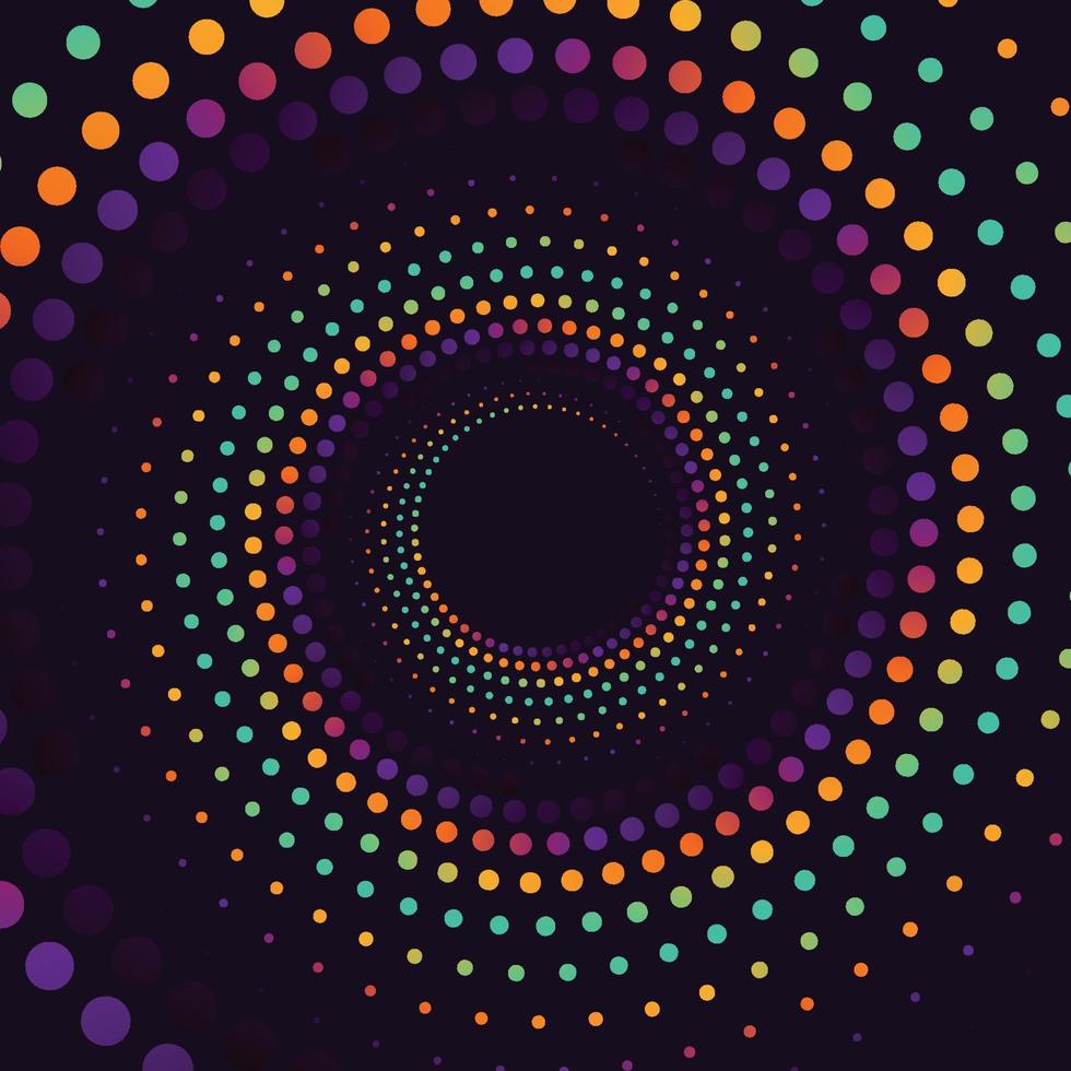 fondo de diseño de círculo de tecnología de big data. conexión a Internet, sentido abstracto del diseño gráfico del concepto de análisis de ciencia y tecnología. ilustración vectorial vector