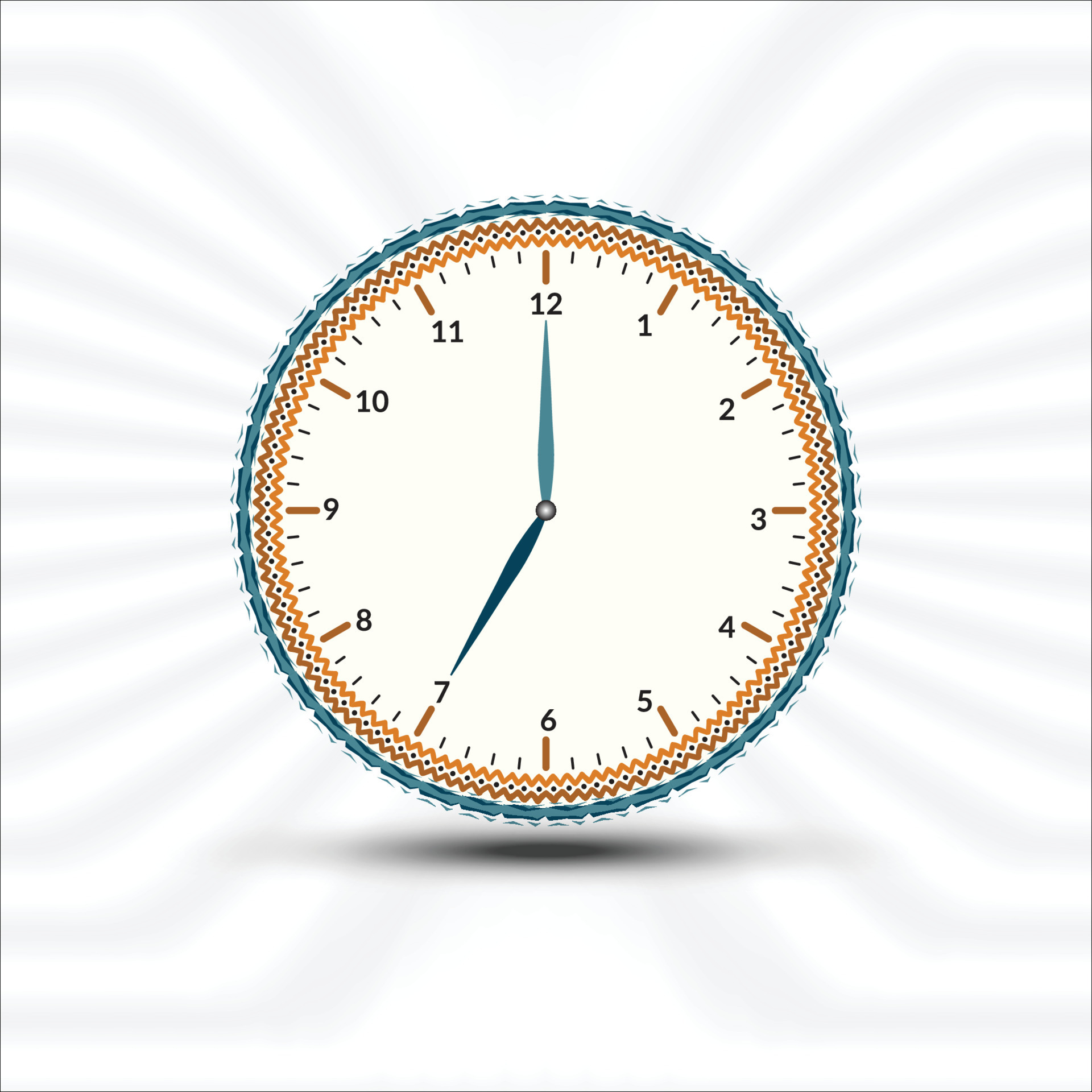 Modern wall clock design template 12028157 Vector Art at Vecteezy