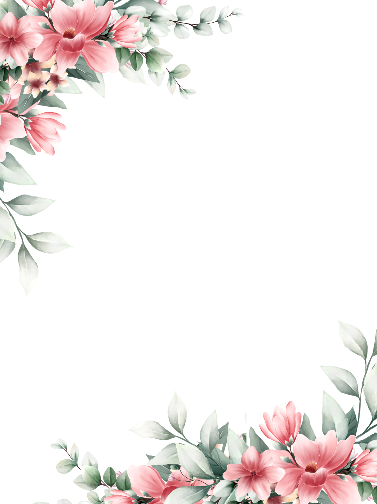 Floral Border PNGs for Free Download
