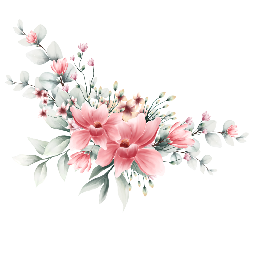 Bouquet of flowers Watercolor png