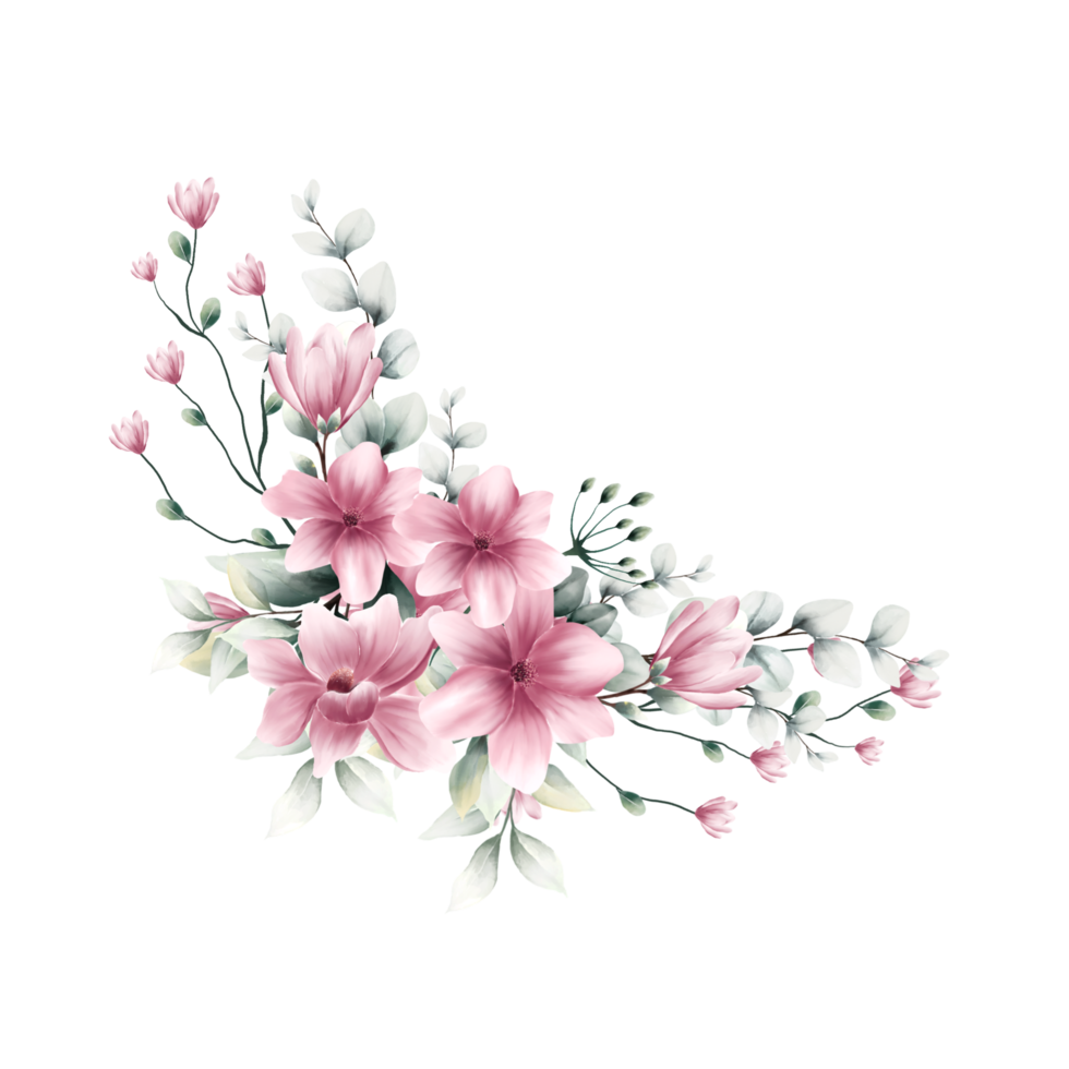 Bouquet of flowers Watercolor png