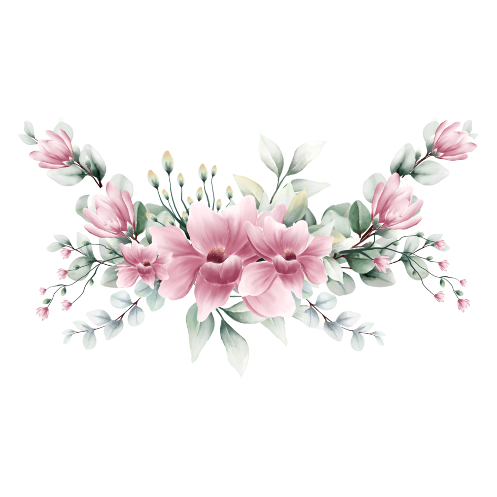 Bouquet of flowers Watercolor png