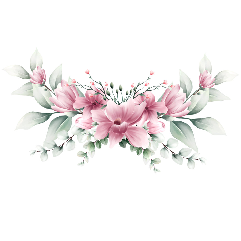 Bouquet of flowers Watercolor png