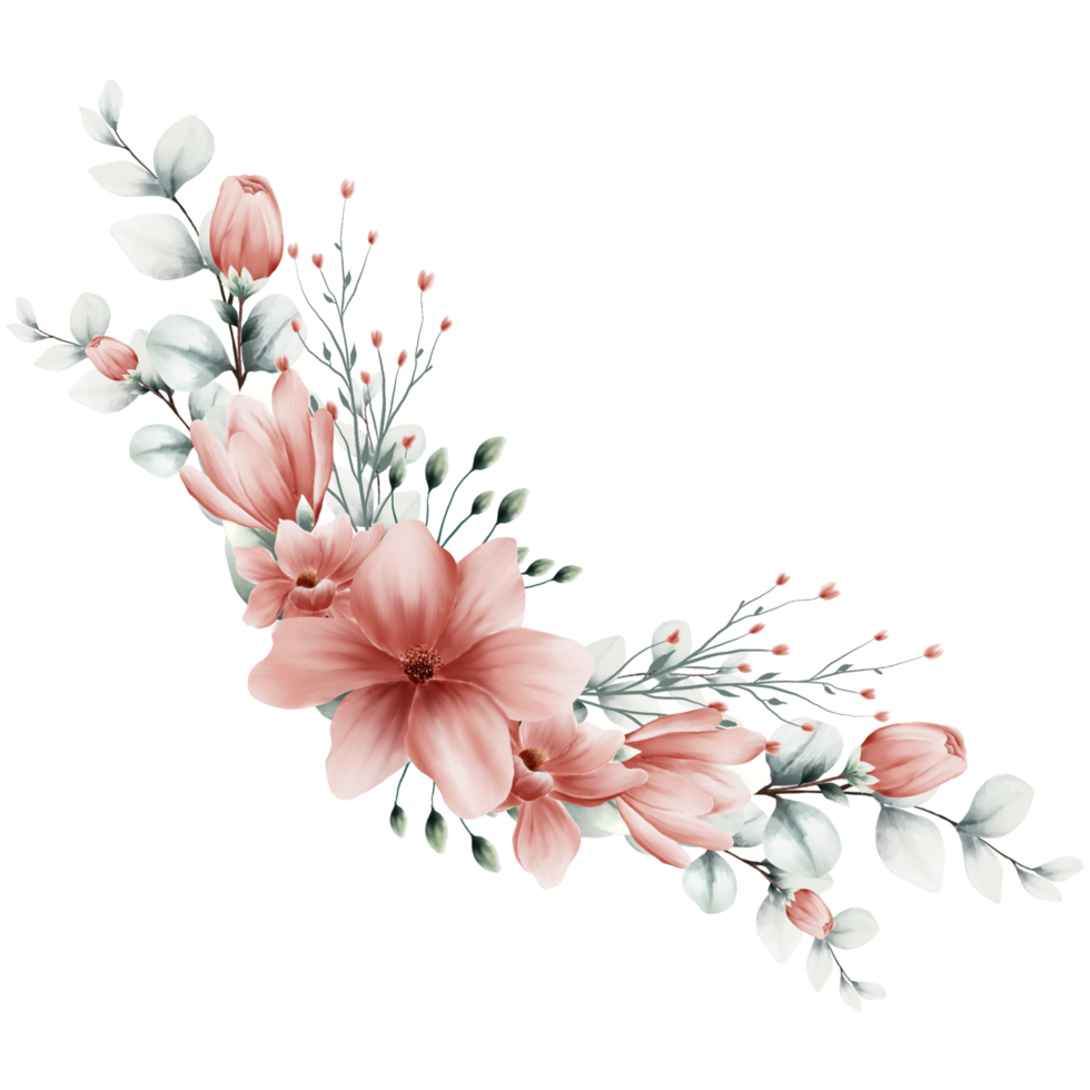 Bouquet of flowers Watercolor png