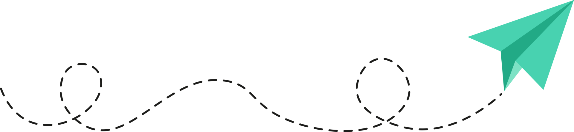 Dashed Line Paper Airplane Route png