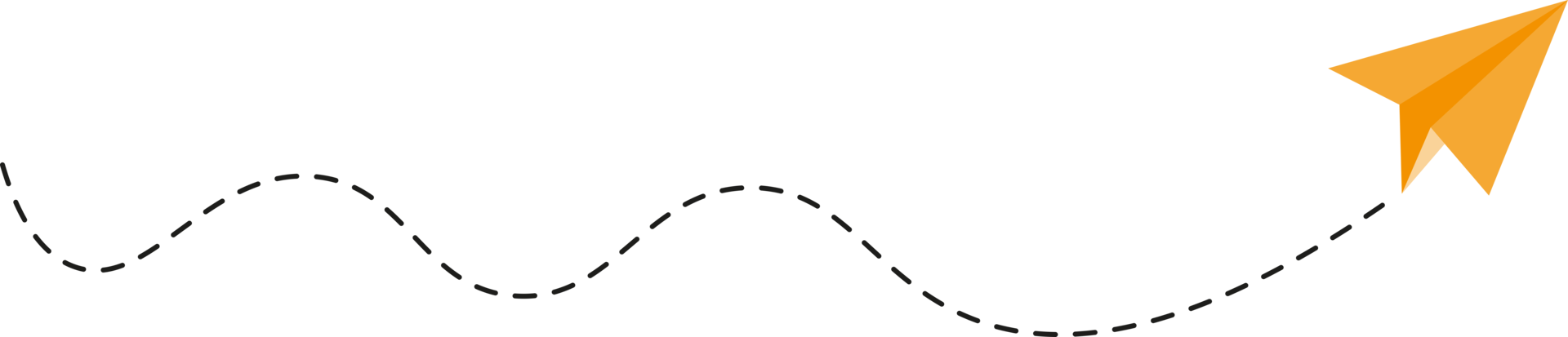 ruta de avión de papel de línea discontinua png