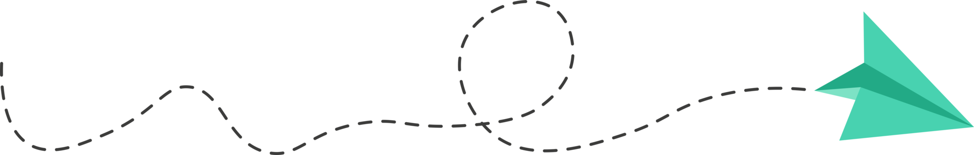 Dashed Line Paper Airplane Route png