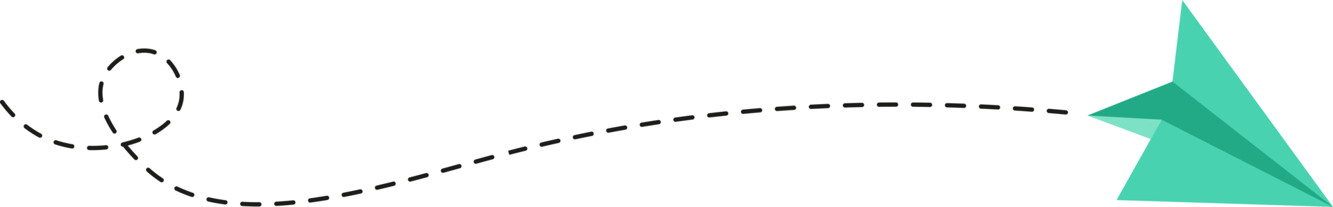 Dashed Line Paper Airplane Route png