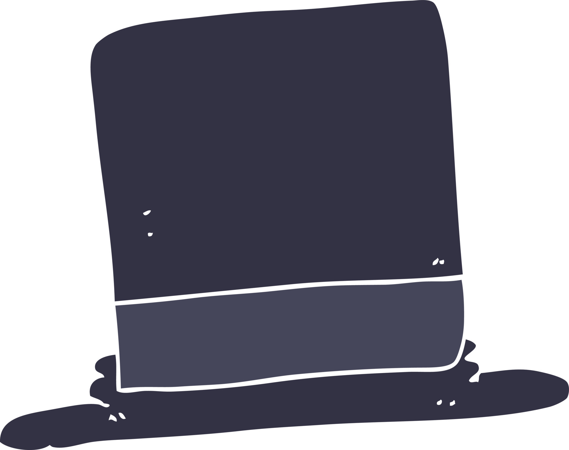 flat color illustration of top hat 12028906 Vector Art at Vecteezy