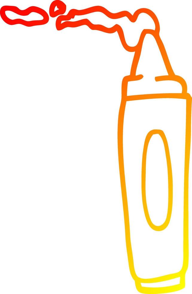 warm gradient line drawing cartoon coloring crayon vector