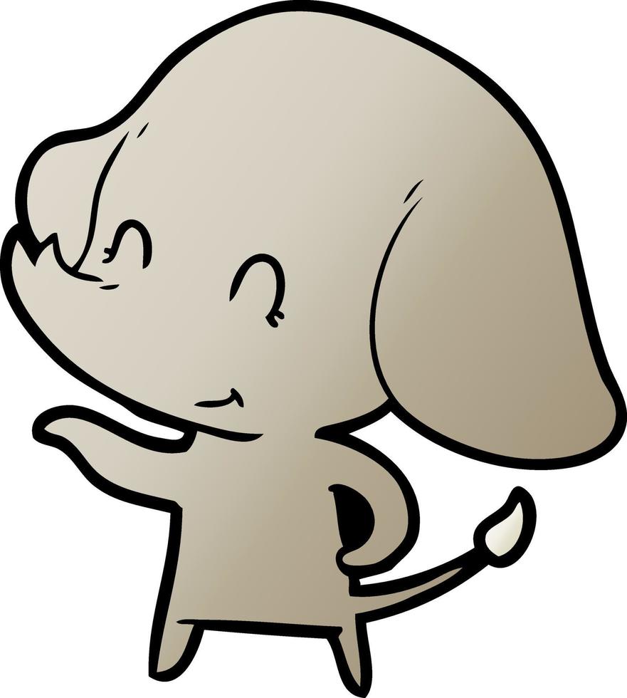 elefante de dibujos animados lindo vector