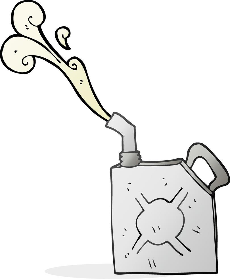 freehand drawn cartoon fuel can vector