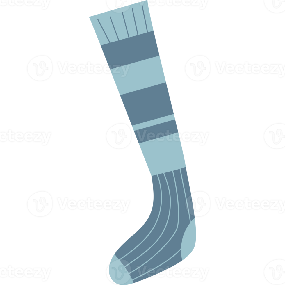 Knitted sock. Winter clothes png