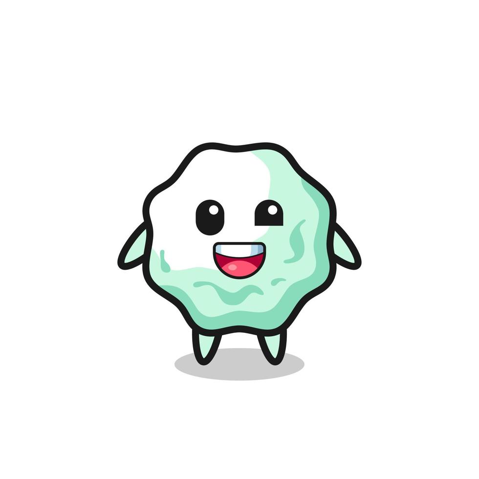 illustration of an chewing gum character with awkward poses vector