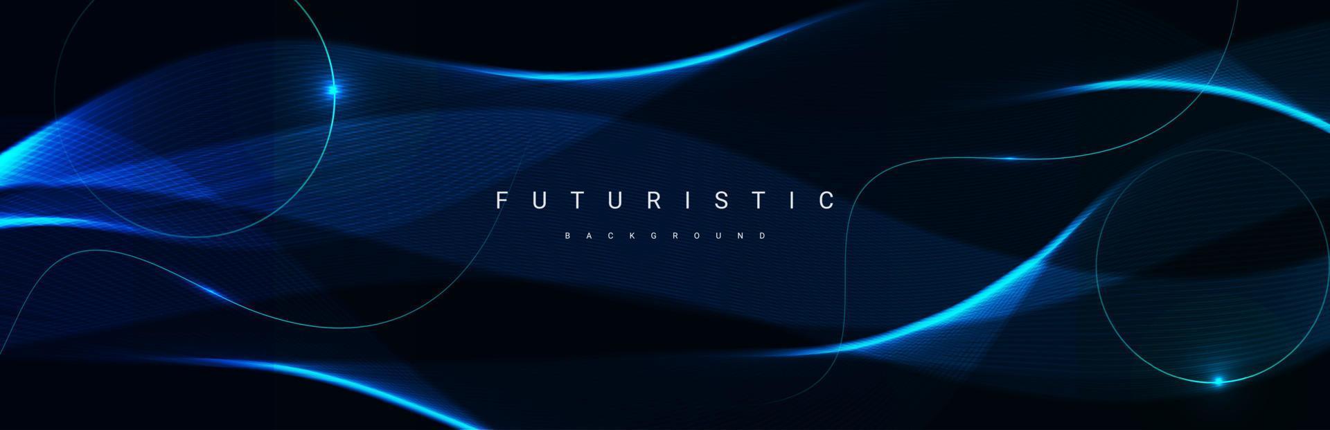 Fondo de diseño de patrón futurista de línea de flujo brillante elegante de geometría abstracta vector