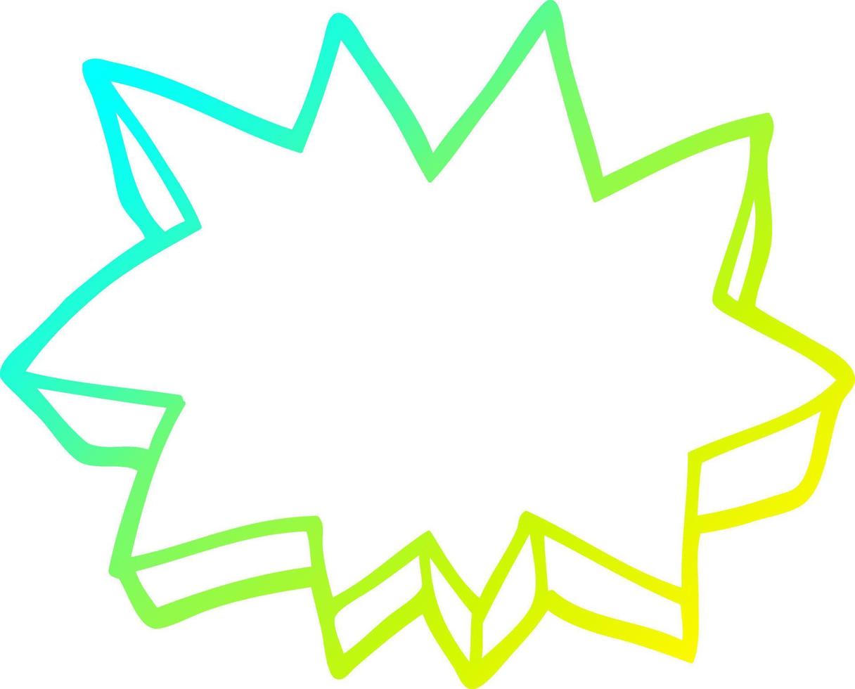 línea de gradiente frío dibujo elemento estrella decorativa vector