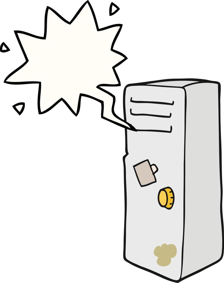 cartoon locker and speech bubble vector