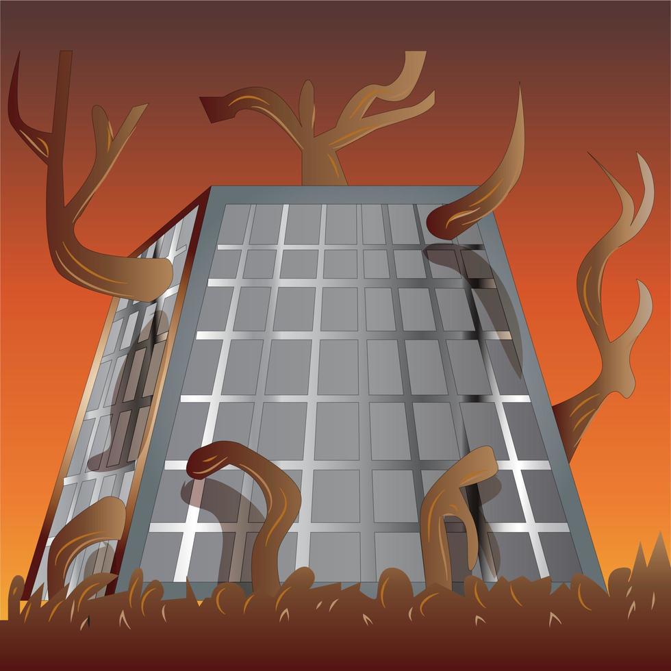 Rotten Building Vector