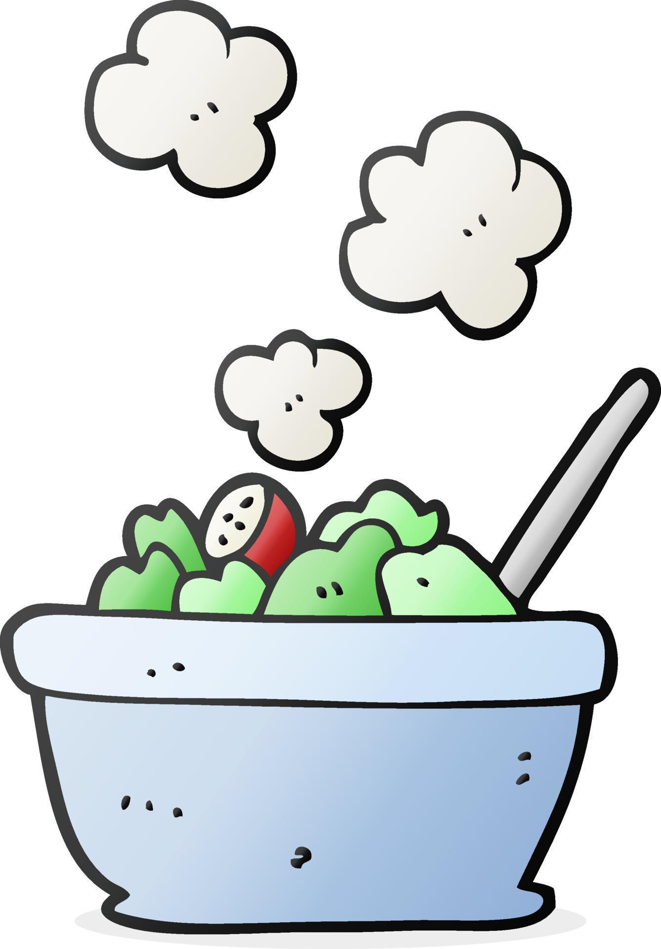 freehand drawn cartoon salad 12032059 Vector Art at Vecteezy