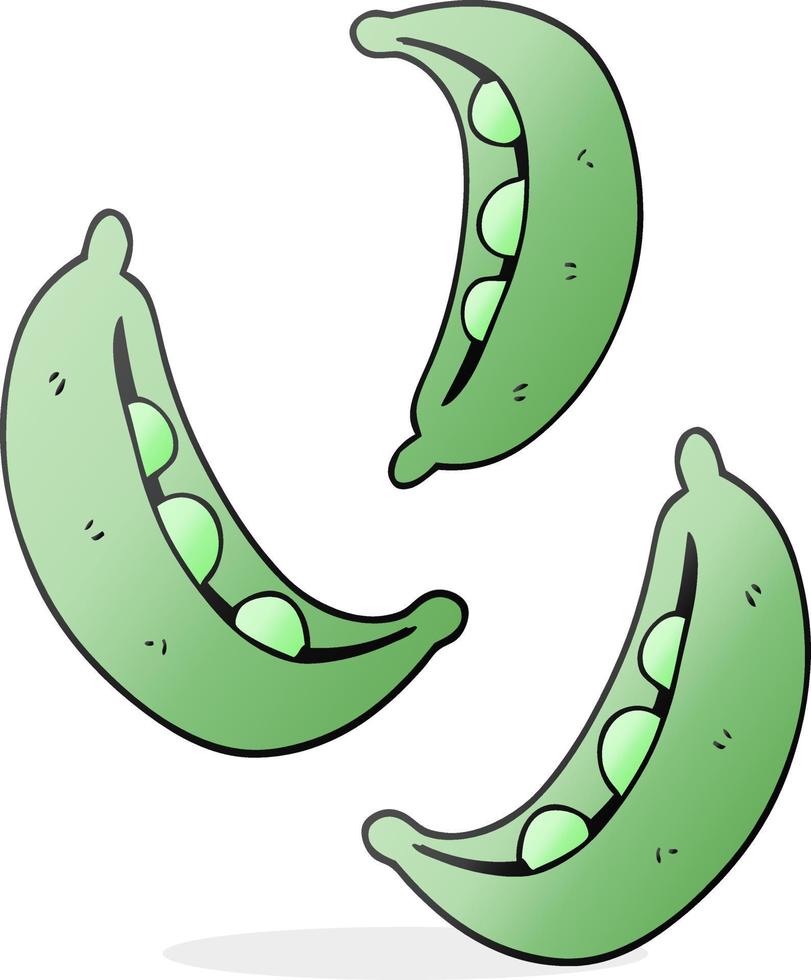 freehand drawn cartoon peas vector