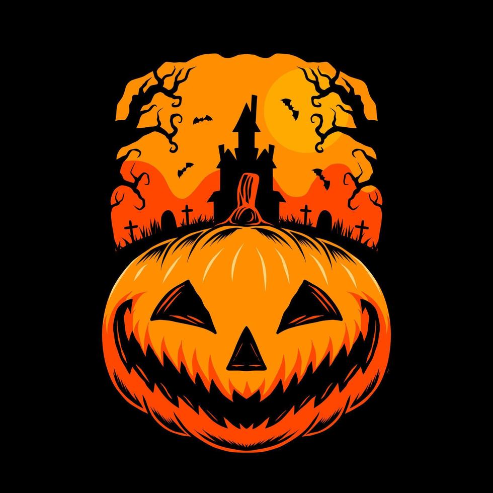 diseño de camiseta de halloween vector