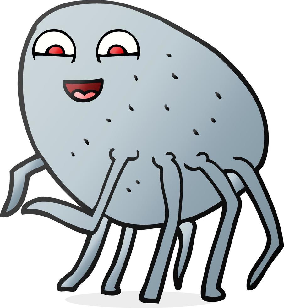freehand drawn cartoon tick vector