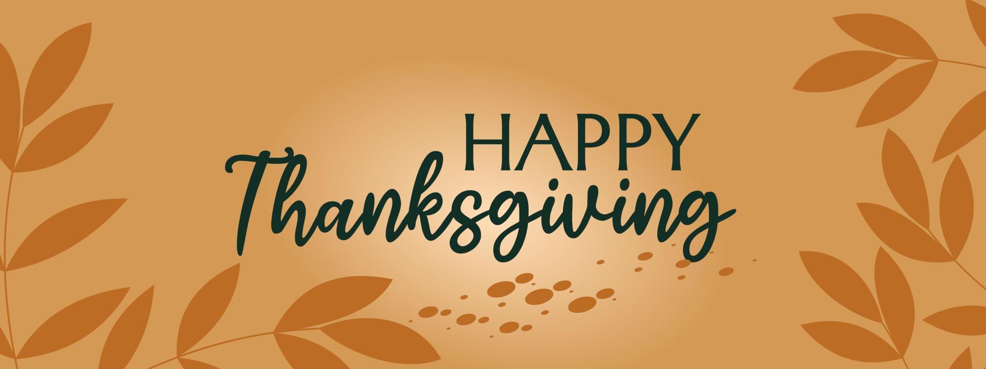 Hand drawn Happy Thanksgiving Day poster design. Autumn greeting card. Fall colorful leaves and lettering Happy Thanksgiving Day on white background. Celebration typography banner. Vector illustration 8969817 Vector Art at Vecteezy