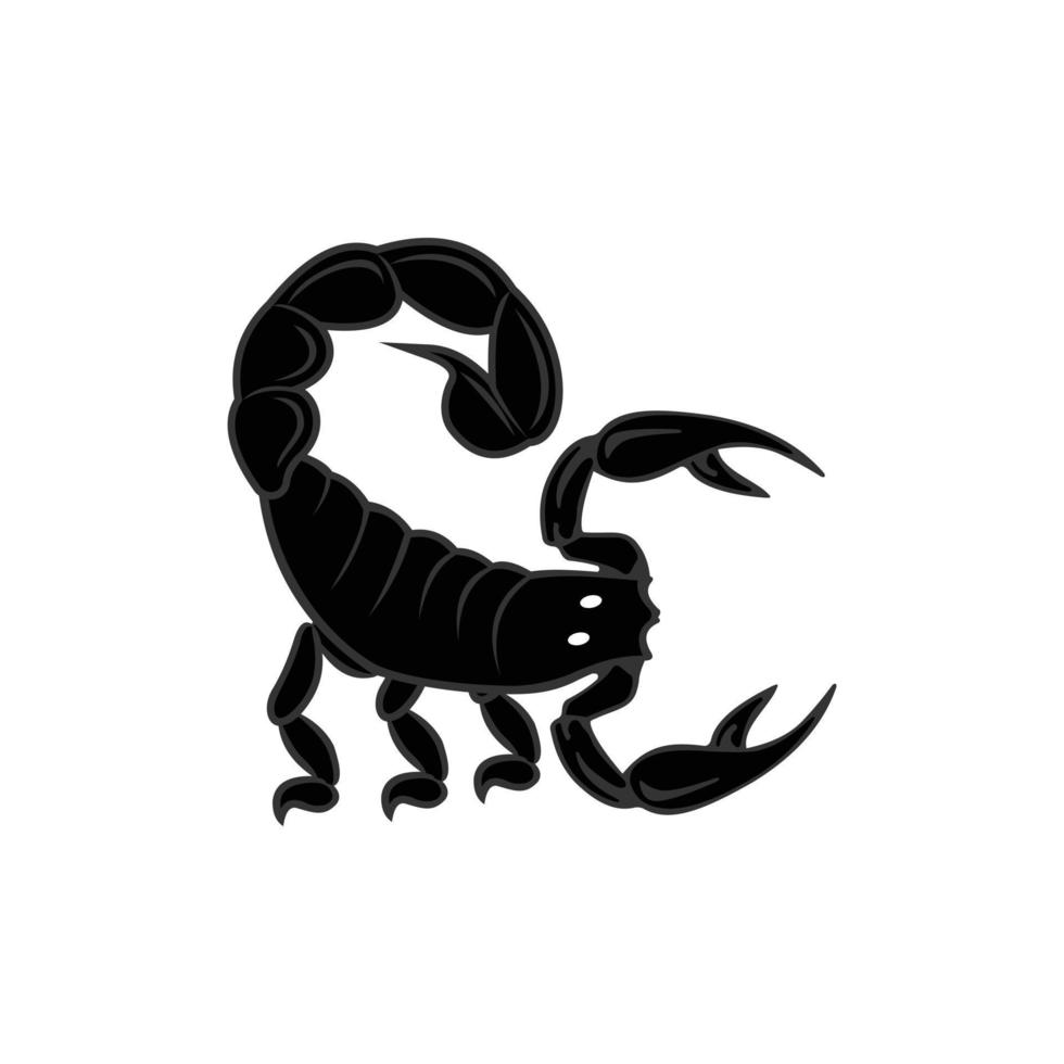 escorpión animal insecto ilustración logo vector