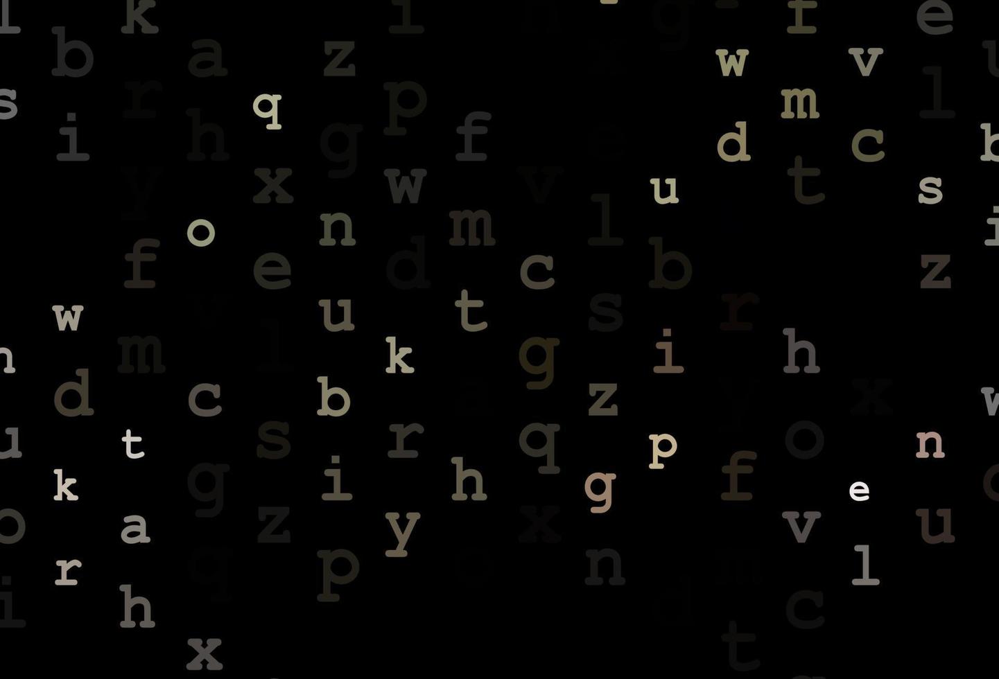 Dark green, red vector template with isolated letters.