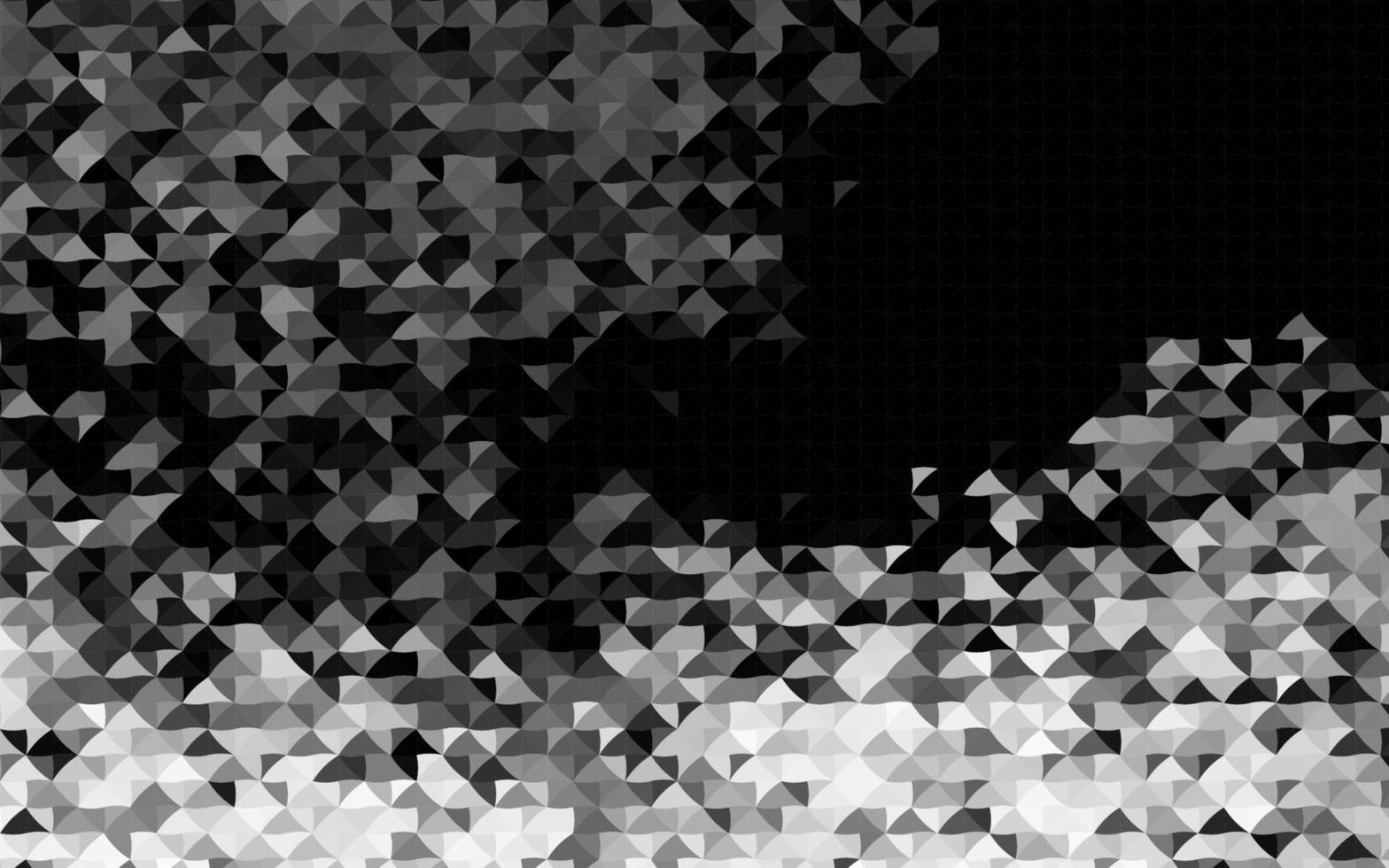 Fondo de vector gris plateado oscuro con líneas, triángulos.