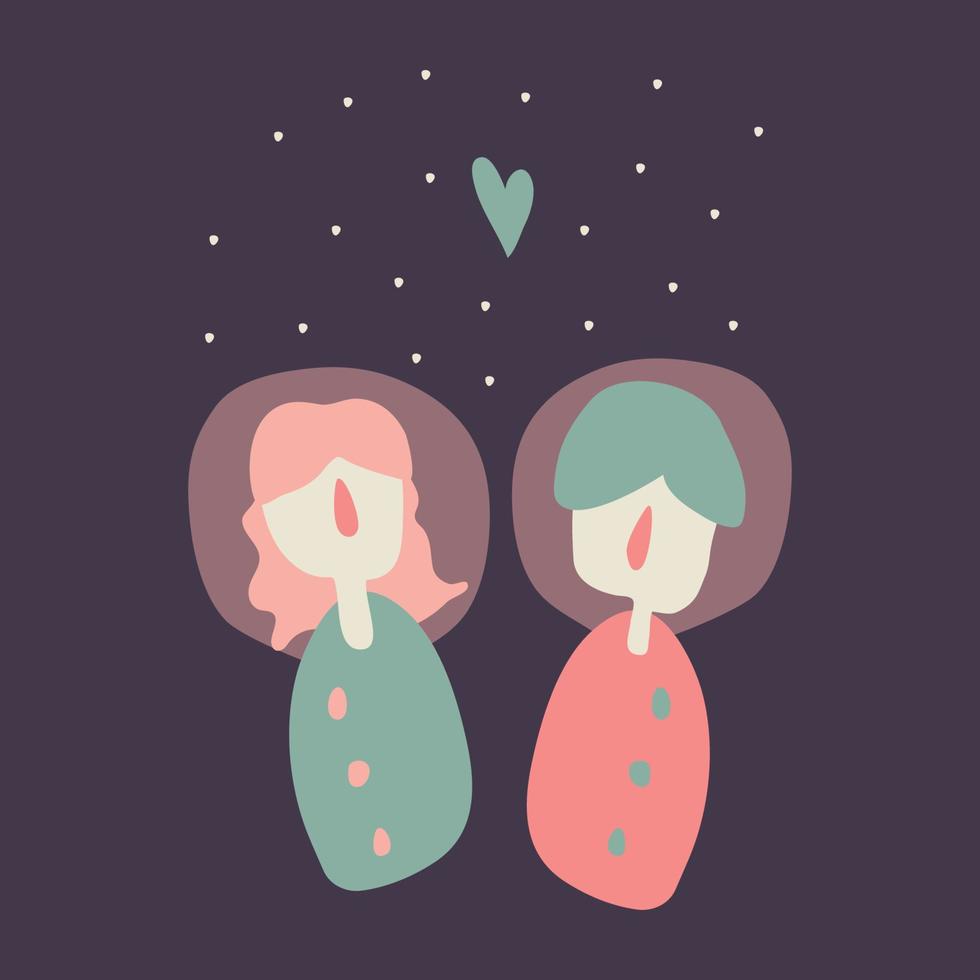 Astronauts in Love vector