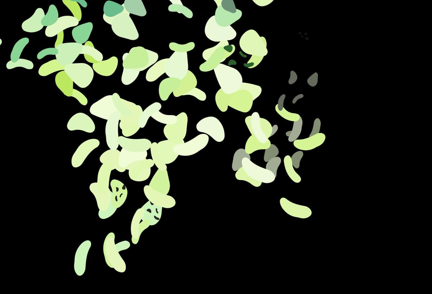 Dark Green, Yellow vector background with abstract forms.