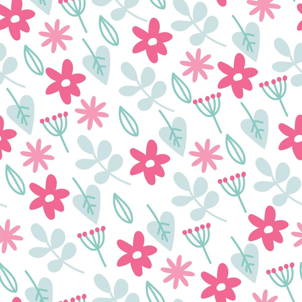 Cute and Femenine Floral Pattern vector