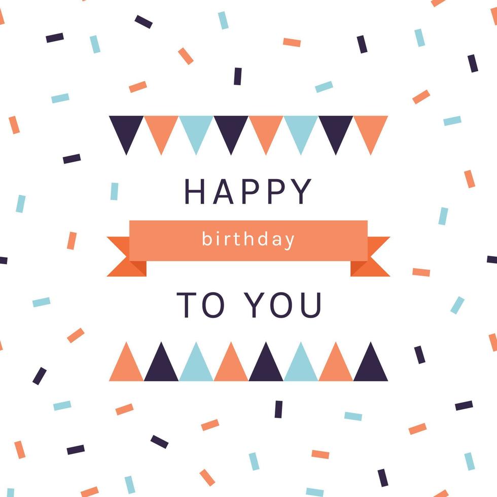 Cute Birthday Greeting Card vector